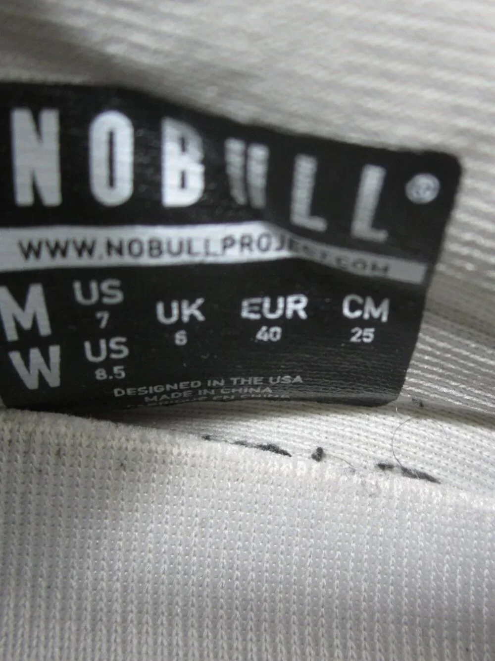 NOBULL No Bull Women 8.5 Men 7 SuperFabric Gray Athletic Shoes